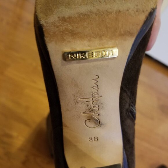 Cole Haan Air Aliya Tall Boot - Dark Chocolate Suede Size 8 - Picture 8 of 10